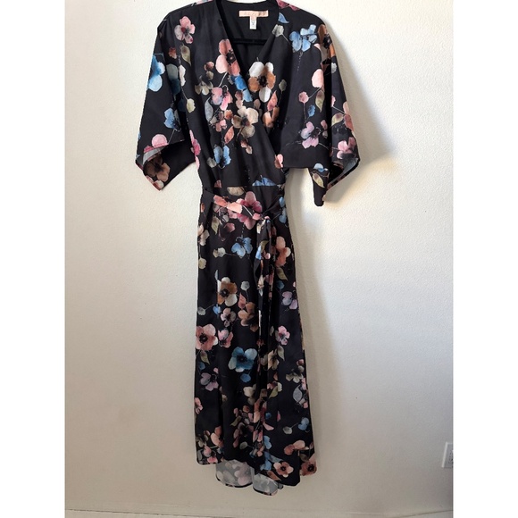 Hutch Anthropologie Womens Monaco Wrapped Floral Maxi Dress Plus Size 1X - Picture 2 of 7